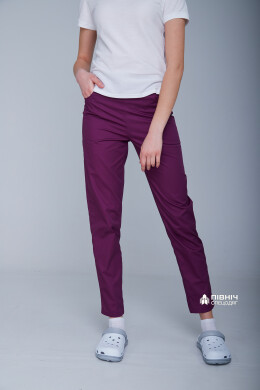 Women's medical trousers "Francesca" purple (3399102) Women's medical trousers "Francesca" purple (3399102) фото 2