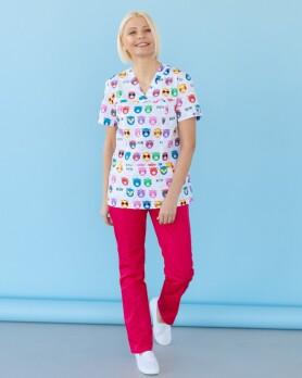 Медицинский костюм с принтом женский Топаз Cats colored 138-337-569 (6613255) Медицинский костюм с принтом женский Топаз Cats colored 138-337-569 (6613255) фото 7