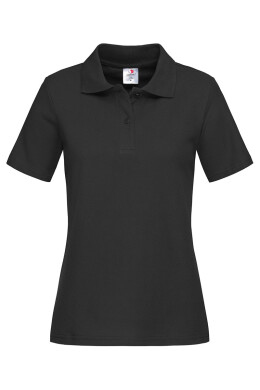 Women's polo shirt with short sleeves "STEDMAN" ST3100 BLO black (511378) Women's polo shirt with short sleeves "STEDMAN" ST3100 BLO black (511378) фото 1