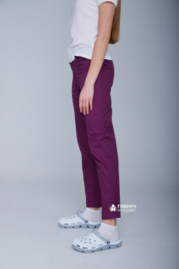 Women's medical trousers "Francesca" purple (3399102) Women's medical trousers "Francesca" purple (3399102) фото 11