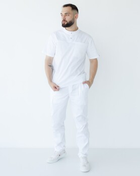 Medical suit for men Denver white 404-324-679/447-324-679 (6613719) Medical suit for men Denver white 404-324-679/447-324-679 (6613719) фото 1