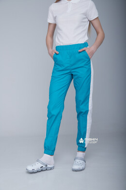 Women's medical trousers "Vanessa" turquoise (3399109) Women's medical trousers "Vanessa" turquoise (3399109) фото 15