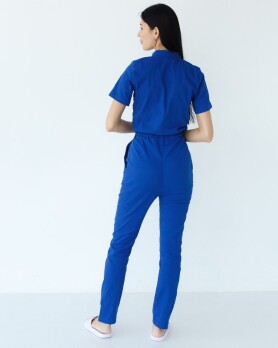 Medical overalls women's Dallas electric with blue stitching 127-334-715 (6613206) Medical overalls women's Dallas electric with blue stitching 127-334-715 (6613206) фото 2