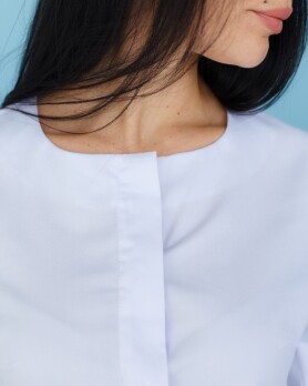 Medical gown women's Jacqueline white 391-324-710 (6613600) Medical gown women's Jacqueline white 391-324-710 (6613600) фото 5