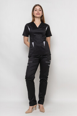 Medical suit black Emelie-stretch women's (5436913) Medical suit black Emelie-stretch women's (5436913) фото 2