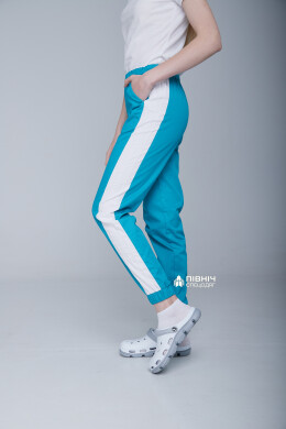Women's medical trousers "Vanessa" turquoise (3399109) Women's medical trousers "Vanessa" turquoise (3399109) фото 4
