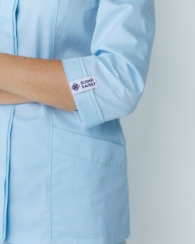 Медицинская рубашка женская Сакура лазурная  184-462-678 (6613527) Медицинская рубашка женская Сакура лазурная  184-462-678 (6613527) фото 5