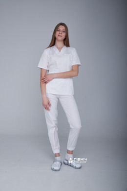 Women's medical blouse "MARIA" white (3399154) Women's medical blouse "MARIA" white (3399154) фото 9