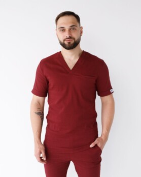 Медицинский костюм мужской Марсель марсала 353-326-708 (6613707) Медицинский костюм мужской Марсель марсала 353-326-708 (6613707) фото 3