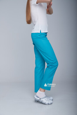 Women's medical trousers "Beatrice" turquoise (3399127) Women's medical trousers "Beatrice" turquoise (3399127) фото 5