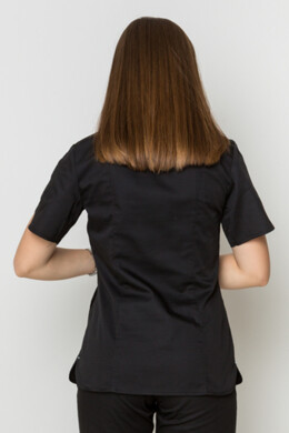 Костюм медицинский черный Батерфляй с джоггерами. COTTON (5410071) Костюм медицинский черный Батерфляй с джоггерами. COTTON (5410071) фото 8