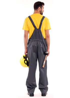 Suit working "OPTIMA" gray - overalls and jacket (1255) Suit working "OPTIMA" gray - overalls and jacket (1255) фото 6