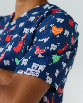 Медицинский костюм с принтом мужской Гранит Teeth red/blue 131-343-624 (6613675) Медицинский костюм с принтом мужской Гранит Teeth red/blue 131-343-624 (6613675) фото 5