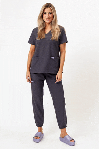 Women's medical suit "Maria" gray (501502) Women's medical suit "Maria" gray (501502) фото 2