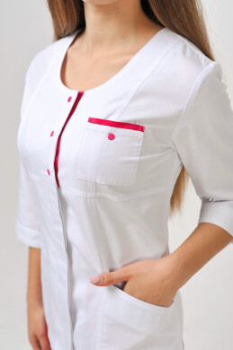 Flamingo+ Br. skinny suit. COTTON. White / raspberry (544699) Flamingo+ Br. skinny suit. COTTON. White / raspberry (544699) фото 3