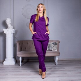 Women's medical trousers "Avicenna" purple (534262) Women's medical trousers "Avicenna" purple (534262) фото 1