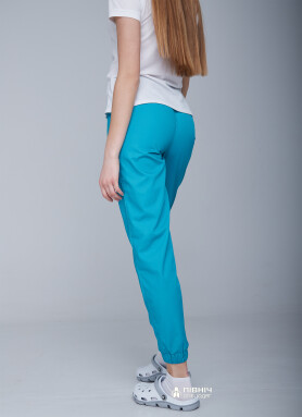 Women's medical trousers "Monica" turquoise (3399116) Women's medical trousers "Monica" turquoise (3399116) фото 2