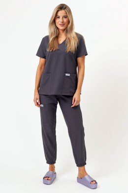 Women's medical suit "Maria" gray (501502) Women's medical suit "Maria" gray (501502) фото 5