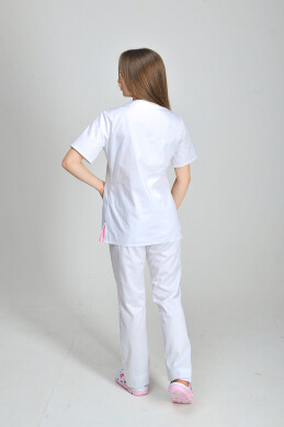 Костюм медицинский Саманта+Бр. прямые. COTTON. Белый (544646) Костюм медицинский Саманта+Бр. прямые. COTTON. Белый (544646) фото 6