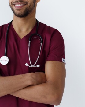 Medical suit for men Milan marsala 134-326-708 (6613708) Medical suit for men Milan marsala 134-326-708 (6613708) фото 4