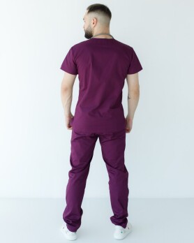 Medical suit for men Milan purple 134-335-708 (6613717) Medical suit for men Milan purple 134-335-708 (6613717) фото 4
