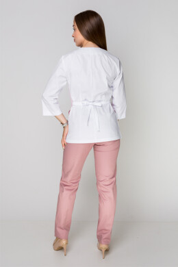 Медицинский костюм Лилия+ Бр. зауженные. COTTON. Белый + розовый / пепельная роза (5411171) Медицинский костюм Лилия+ Бр. зауженные. COTTON. Белый + розовый / пепельная роза (5411171) фото 18