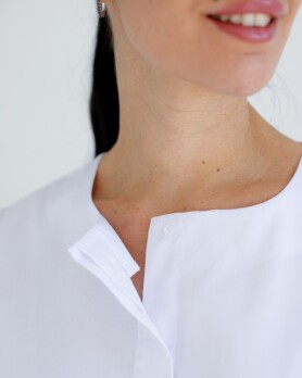 Medical gown women's Jacqueline white 391-324-710 (6613600) Medical gown women's Jacqueline white 391-324-710 (6613600) фото 6