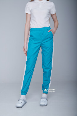 Women's medical trousers "Vanessa" turquoise (3399109) Women's medical trousers "Vanessa" turquoise (3399109) фото 16