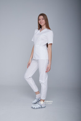 Women's medical blouse "MARIA" white (3399154) Women's medical blouse "MARIA" white (3399154) фото 4