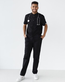 Medical suit for men Boston black 129-321-679/485-321-679 (6613679) Medical suit for men Boston black 129-321-679/485-321-679 (6613679) фото 1