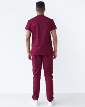 Medical suit for men Milan marsala 134-326-708 (6613708) Medical suit for men Milan marsala 134-326-708 (6613708) фото 2