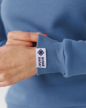 Медицинский утепленный свитшот женский Аляска голубой-серый 364-458-842 (6613478) Медицинский утепленный свитшот женский Аляска голубой-серый 364-458-842 (6613478) фото 4