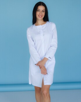 Medical gown women's Jacqueline white 391-324-710 (6613600) Medical gown women's Jacqueline white 391-324-710 (6613600) фото 3