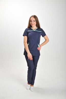 Suit I-30+ Br. skinny. COTTON. Dark blue with menthol (544708) Suit I-30+ Br. skinny. COTTON. Dark blue with menthol (544708) фото 1