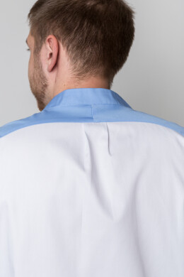 Medical suit for men Practitioner. White / blue (5410018) Medical suit for men Practitioner. White / blue (5410018) фото 4