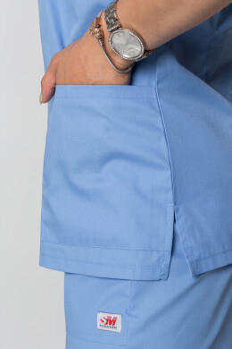 Костюм медицинский Лидия +Бр. Вирджиния. COTTON. Белый / голубой (5410110) Костюм медицинский Лидия +Бр. Вирджиния. COTTON. Белый / голубой (5410110) фото 12