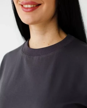 Medical basic T-shirt women's graphite 498-503-924 (6637741) Medical basic T-shirt women's graphite 498-503-924 (6637741) фото 4