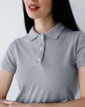 Medical polo for women light gray 147-419-677 (6637750) Medical polo for women light gray 147-419-677 (6637750) фото 3