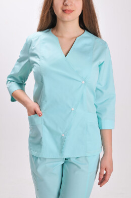 Костюм медицинский Стрелка+Бр. зауженные. COTTON. Ментол (544701) Костюм медицинский Стрелка+Бр. зауженные. COTTON. Ментол (544701) фото 2