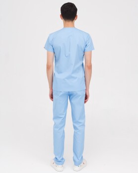 Medical suit for men Milan light blue 134-436-758 (6613734) Medical suit for men Milan light blue 134-436-758 (6613734) фото 2