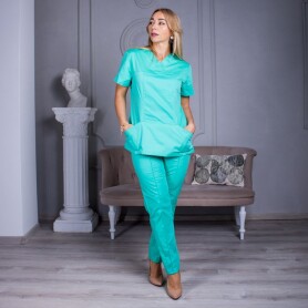 Women's medical blouse "Avicenna" light green (534260) Women's medical blouse "Avicenna" light green (534260) фото 8