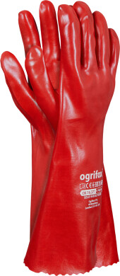 Перчатки из ПВХ красные (длина 40 см) OX-PVC40 (300455) Перчатки из ПВХ красные (длина 40 см) OX-PVC40 (300455) фото 1