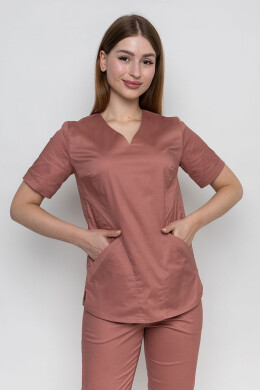 Medical stretch jacket Eva-stretch. Dry rose (5436995) Medical stretch jacket Eva-stretch. Dry rose (5436995) фото 4