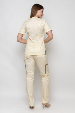 Medical suit Emelie-stretch, female. Champagne (5436943) Medical suit Emelie-stretch, female. Champagne (5436943) фото 3