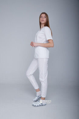Women's medical blouse "MARIA" white (3399154) Women's medical blouse "MARIA" white (3399154) фото 3