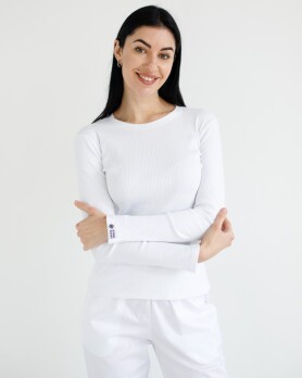 Medical welt longsleeve women's white 392-324-716 (6613461) Medical welt longsleeve women's white 392-324-716 (6613461) фото 1
