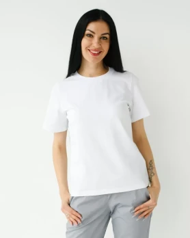 Medical basic T-shirt for women white 498-324-924 (6637742) Medical basic T-shirt for women white 498-324-924 (6637742) фото 2