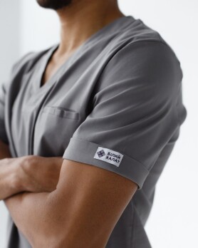 Медицинский костюм мужской Марсель серый 353-328-708 (6613701) Медицинский костюм мужской Марсель серый 353-328-708 (6613701) фото 5