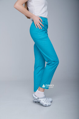 Women's medical trousers "Francesca" turquoise (3399108) Women's medical trousers "Francesca" turquoise (3399108) фото 4