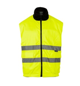 Reversible insulated signal vest Sizam LEICESTER with reflective strips 30138–30143 (8138063) Reversible insulated signal vest Sizam LEICESTER with reflective strips 30138–30143 (8138063) фото 1